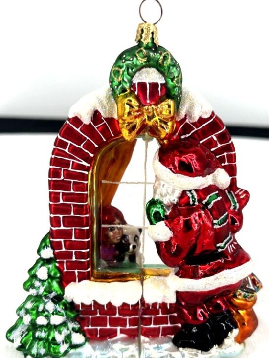 Christopher Radko Other - Radko Claus Encounters Blown Glass Ornament 2 Sided 2003 6" Tall